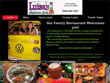 Tablet Screenshot of luisasmexican.com